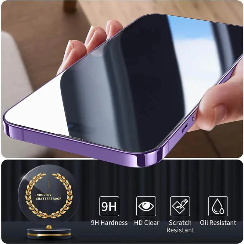 Premium iPhone Screen Protector Tempered Glass HD Clear Anti Fingerprint Scratch Resistant Ultra Thin Case Friendly