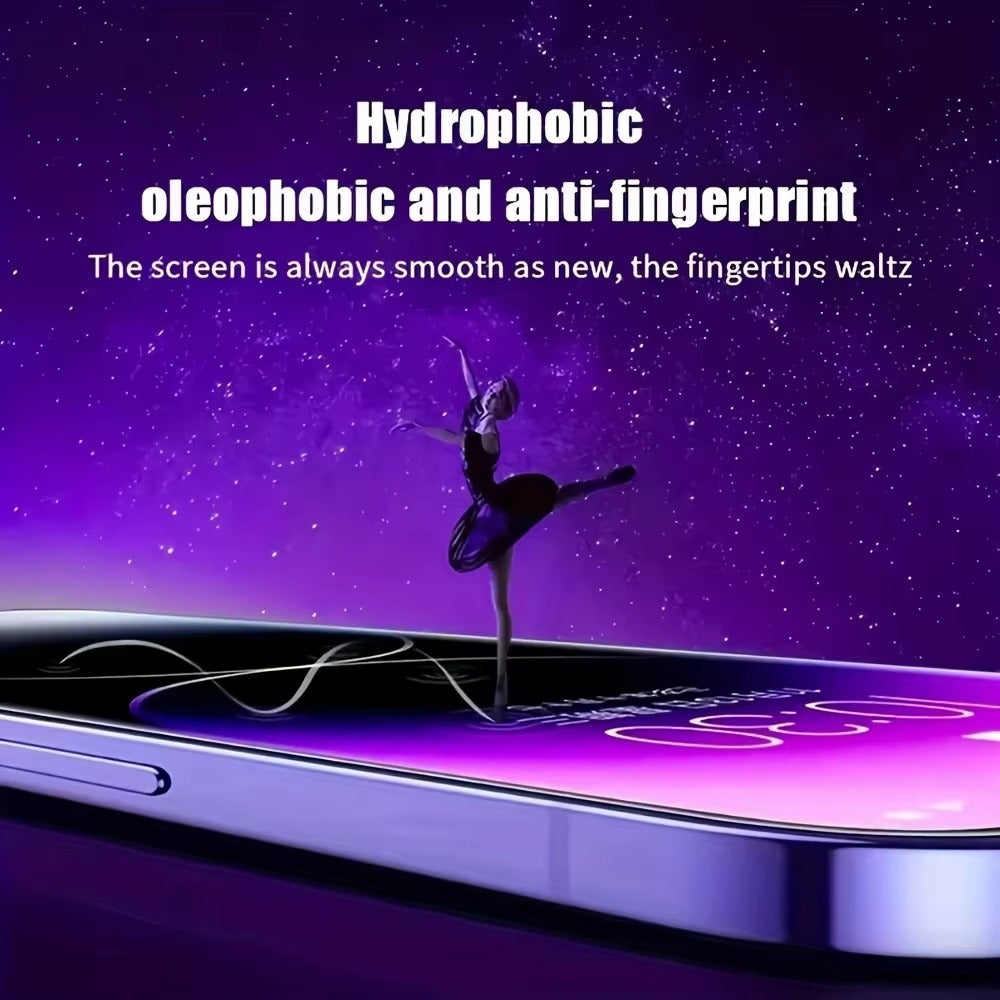Premium iPhone Screen Protector Tempered Glass HD Clear Anti Fingerprint Scratch Resistant Ultra Thin Case Friendly