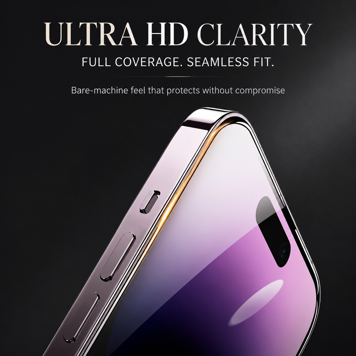 Premium iPhone Screen Protector Tempered Glass HD Clear Anti Fingerprint Scratch Resistant Ultra Thin Case Friendly Bubble Free Display Protection