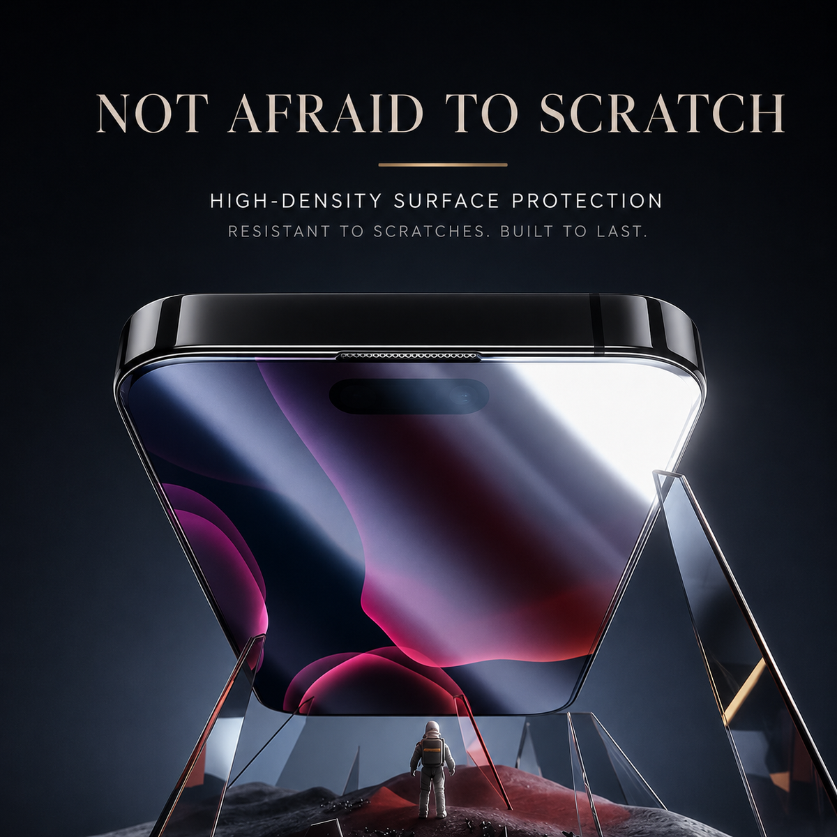 Premium iPhone Screen Protector Tempered Glass HD Clear Anti Fingerprint Scratch Resistant Ultra Thin Case Friendly Bubble Free Display Protection