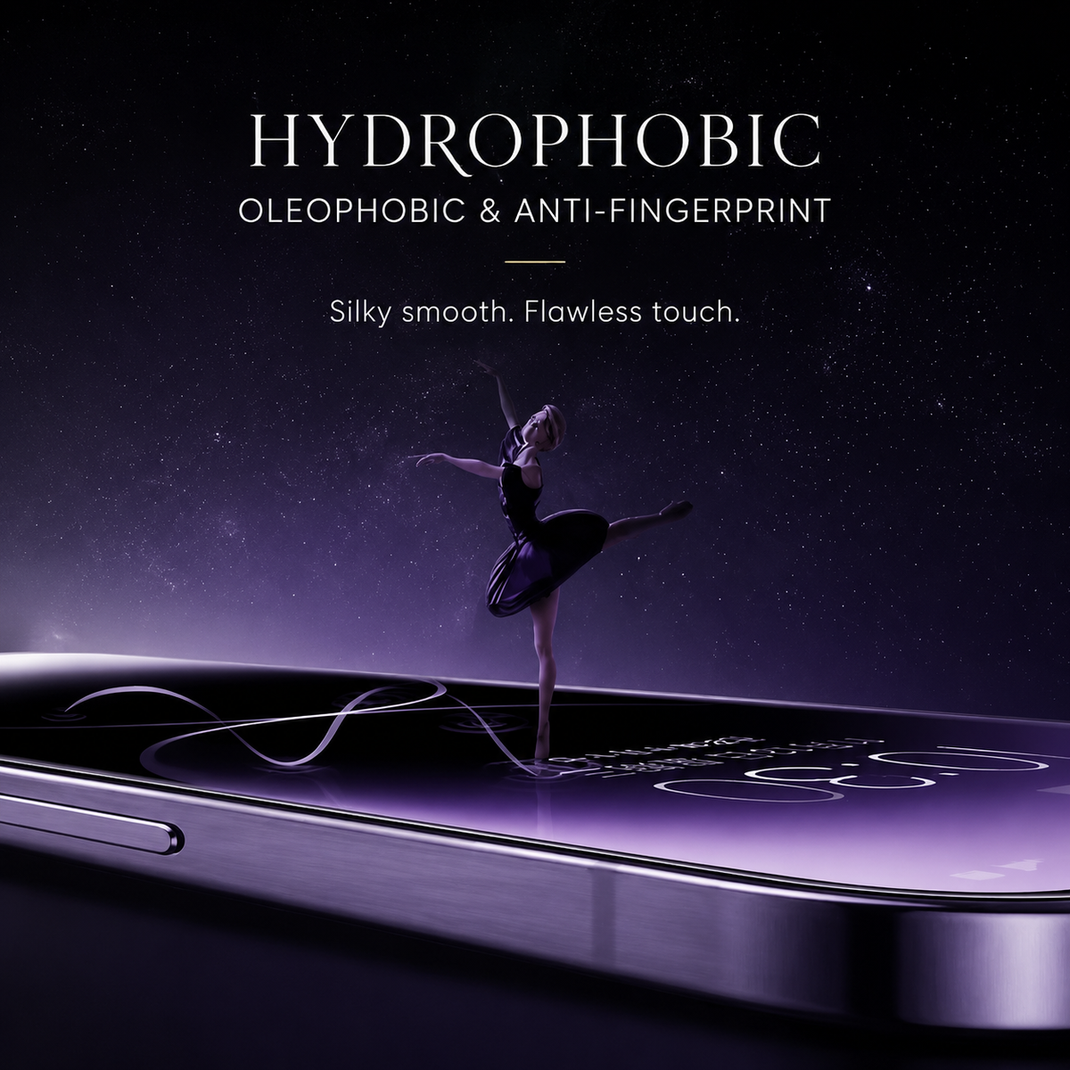 Premium iPhone Screen Protector Tempered Glass HD Clear Anti Fingerprint Scratch Resistant Ultra Thin Case Friendly Bubble Free Display Protection
