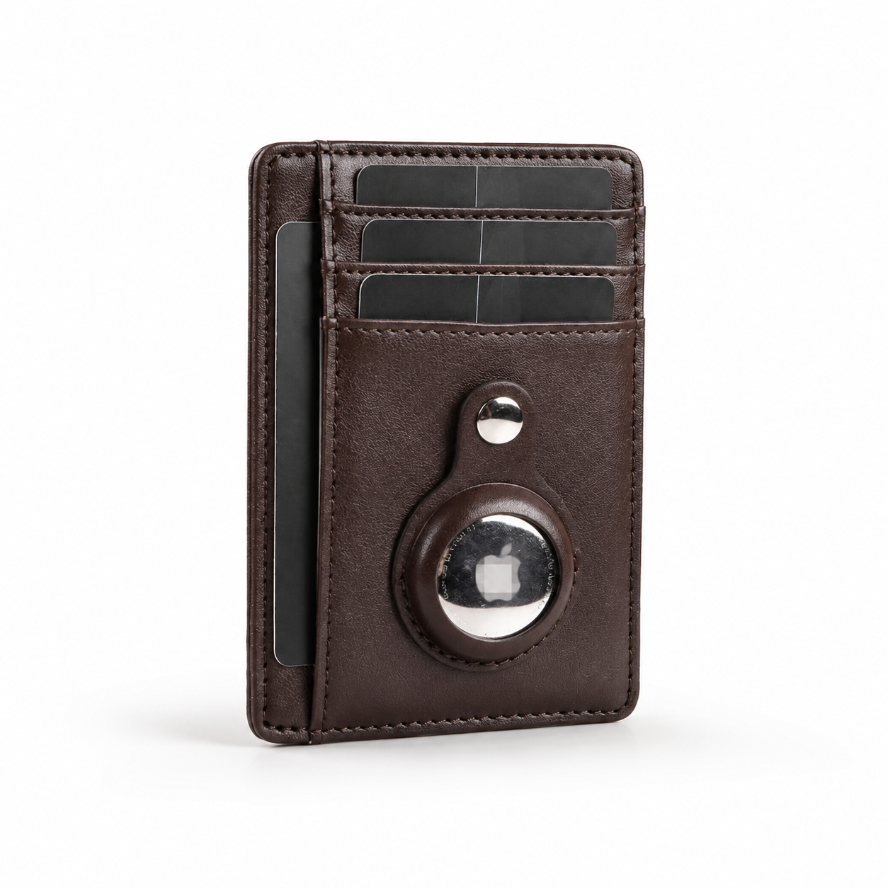 Premium AirTag Wallet RFID Blocking Leather Card Holder Magnetic Closure Slim Bifold Wallet Secure Storage Compact Everyday Carry Organizer Travel Kit
