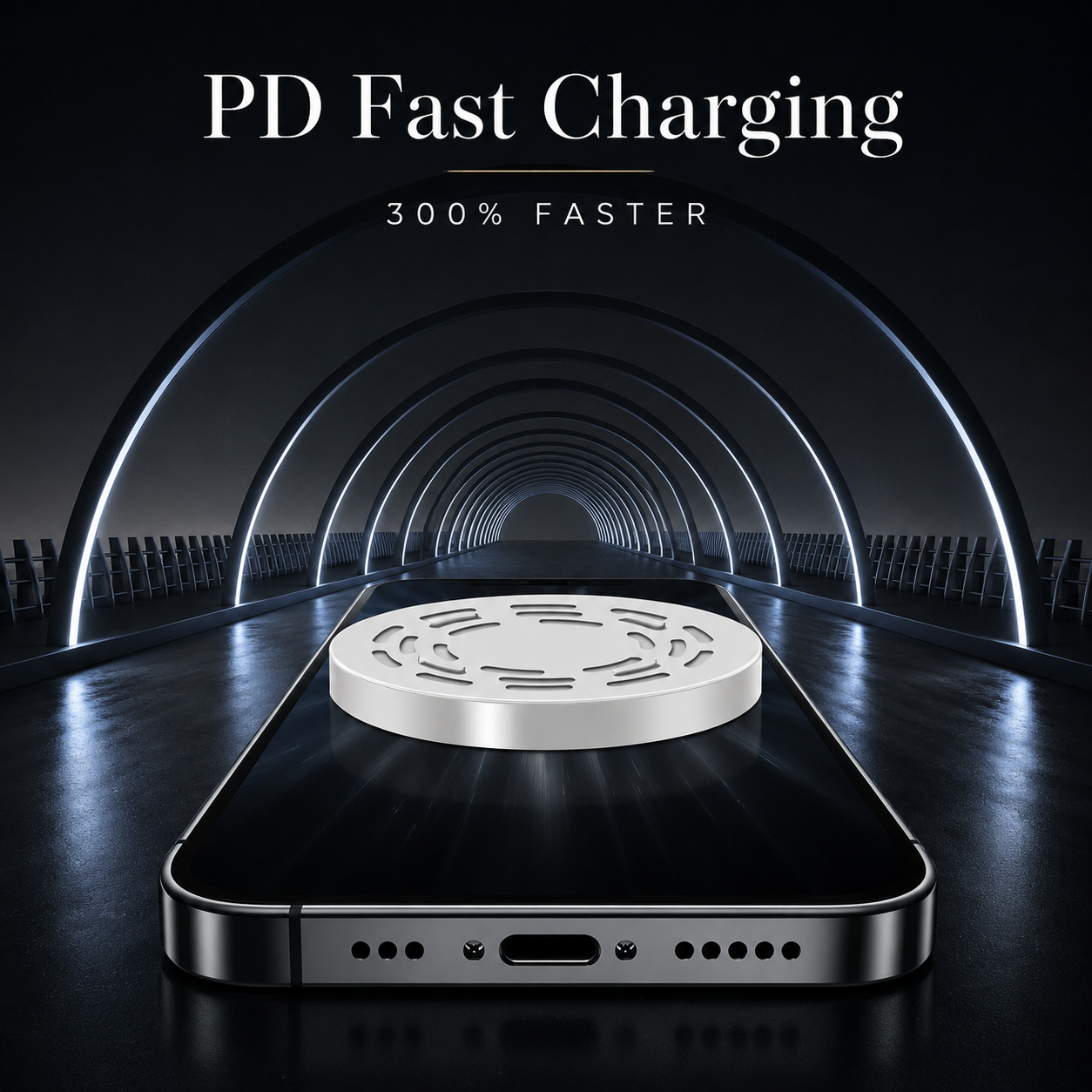 Premium Wireless Charger Magnetic Charging Pad MagSafe Compatible Fast Wireless Charging Slim Portable Charging Dock for Phones Earbuds Travel