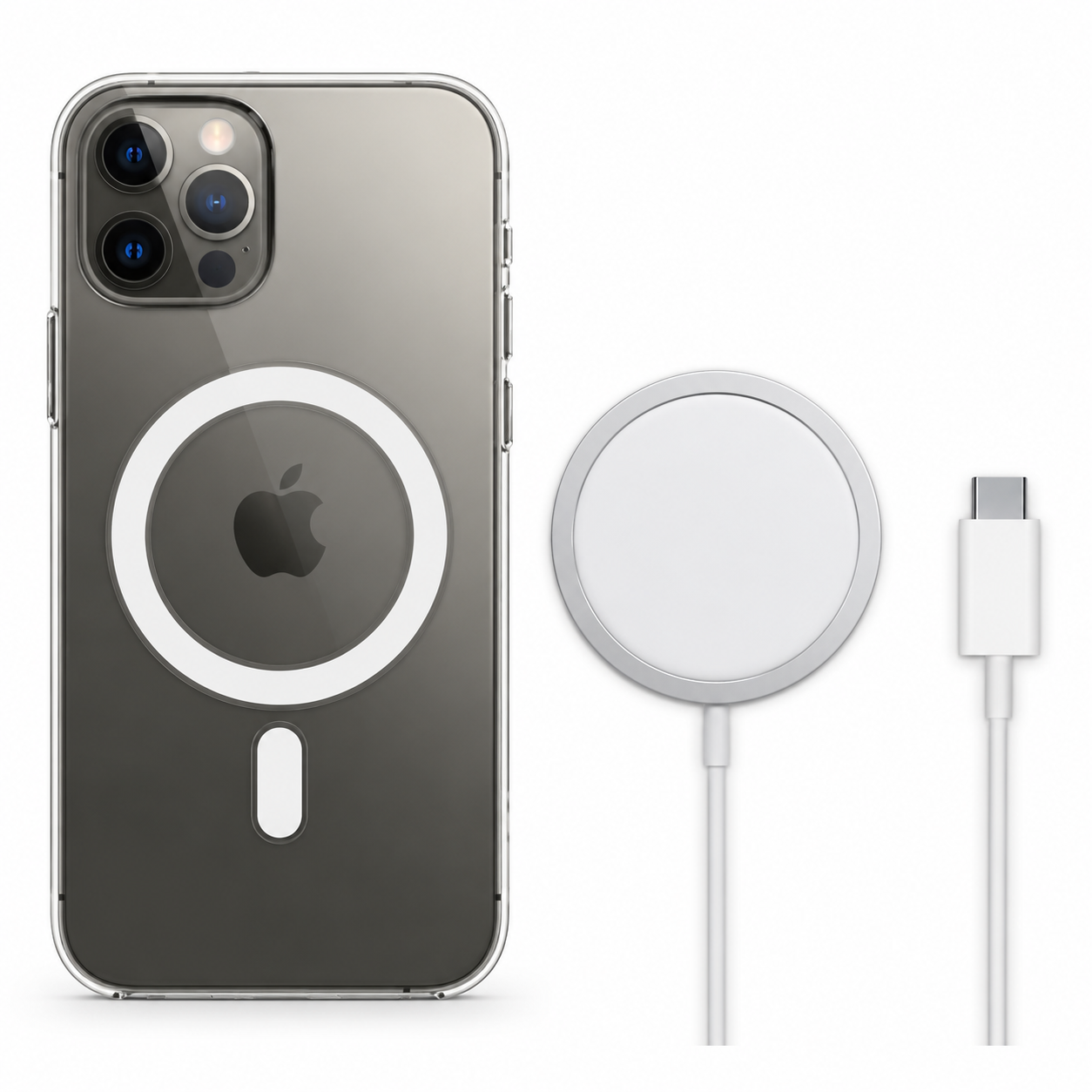 Premium Wireless Charger Magnetic Charging Pad MagSafe Compatible Fast Wireless Charging Slim Portable Charging Dock for Phones Earbuds Travel
