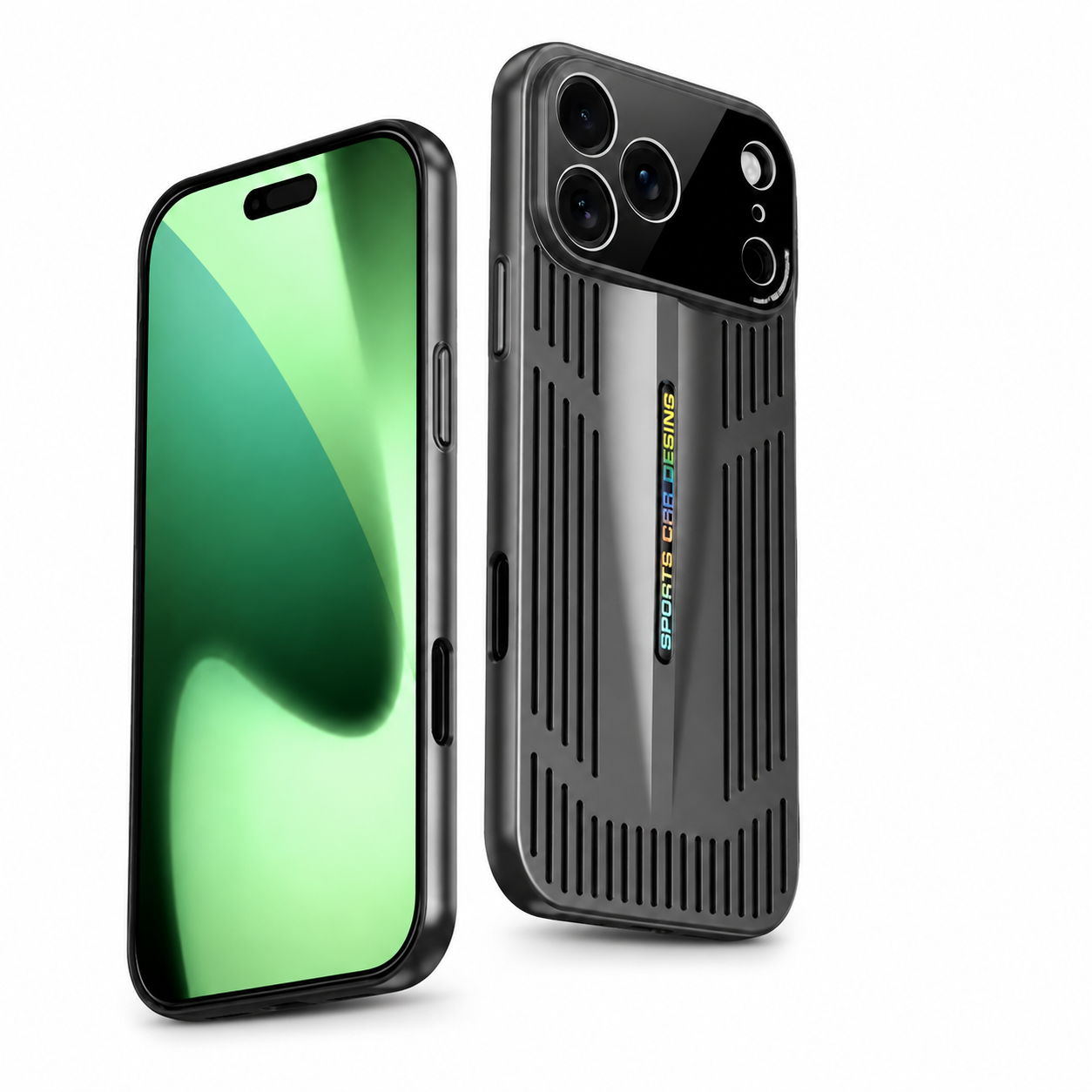 Premium iPhone Case Blade Style Cooling Heat Dissipation Shockproof PC TPU Protective Cover Slim Armor Plating Full Coverage Anti Scratch Design
