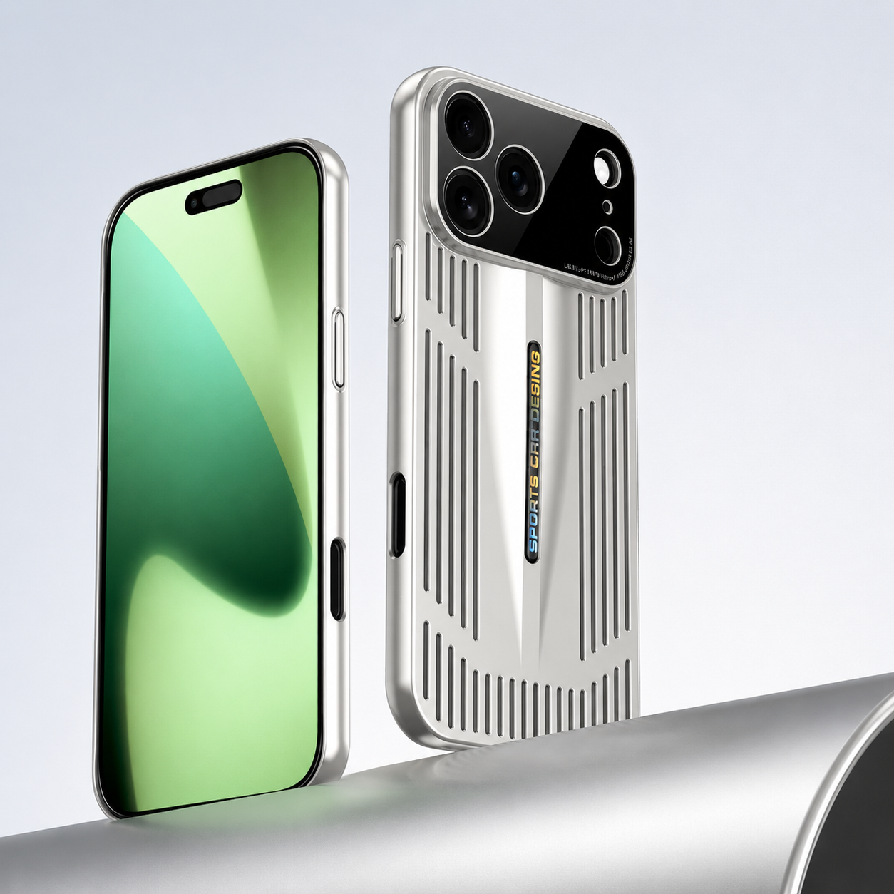 Premium iPhone Case Blade Style Cooling Heat Dissipation Shockproof PC TPU Protective Cover Slim Armor Plating Full Coverage Anti Scratch Design