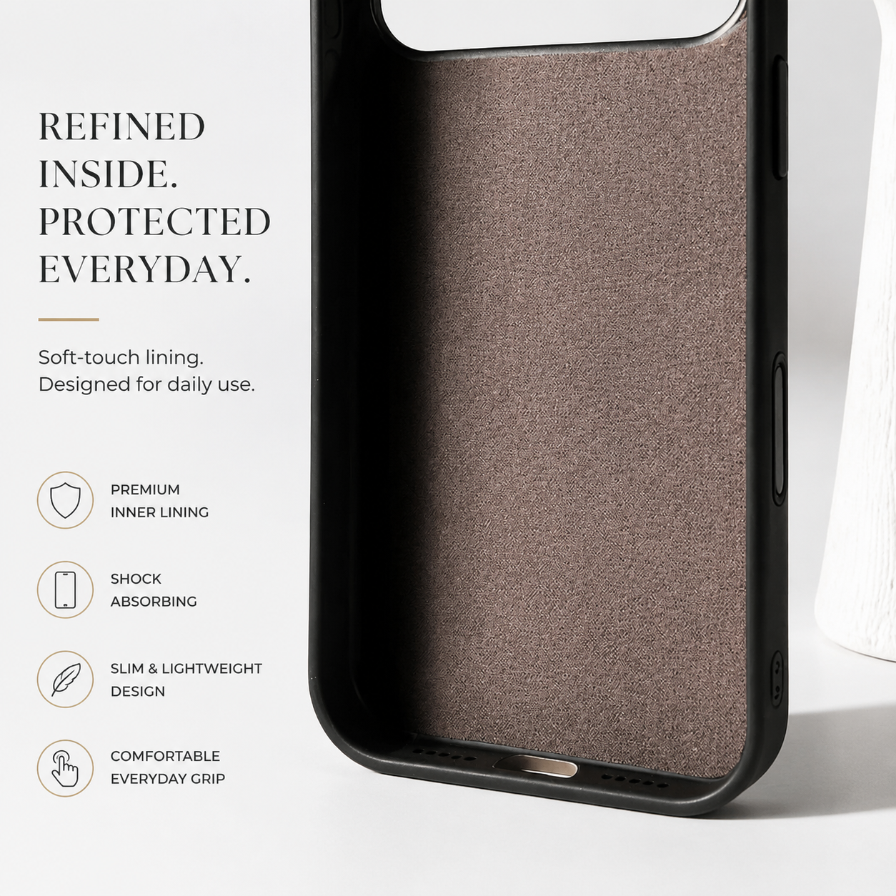 Premium iPhone Case Genuine Leather Magnetic Kickstand Foldable Bracket Stand Shockproof Protective Cover Slim Full Coverage Back Shell Design