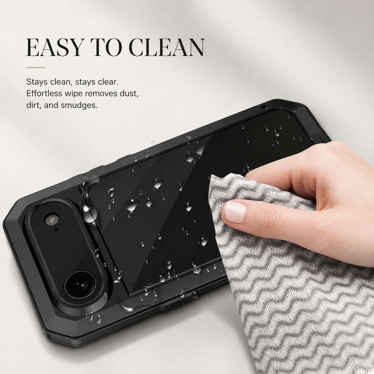 Premium iPhone Case Heavy Duty Metal Protective Cover Built In Glass Screen Protector Shockproof TPU PC Rugged Camera Protection Full Coverage