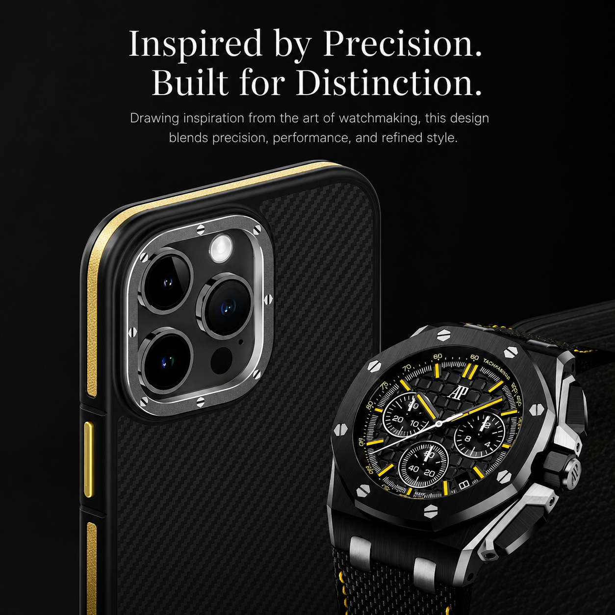 Premium iPhone Case MagSafe Compatible 600D Kevlar Carbon Fiber Cover Metal Camera Ring Shockproof Anti Scratch Slim Half Wrapped Design