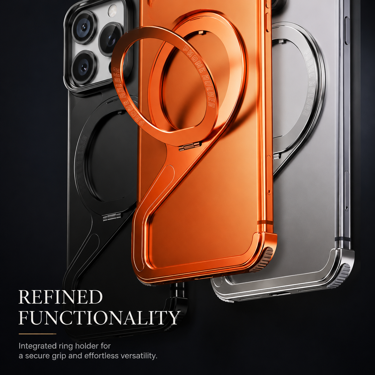 Premium iPhone Case MagSafe Compatible Aluminum Alloy Frameless Magnetic Bumper Z Shape Shockproof Metal Edge Slim Lightweight Camera Protection