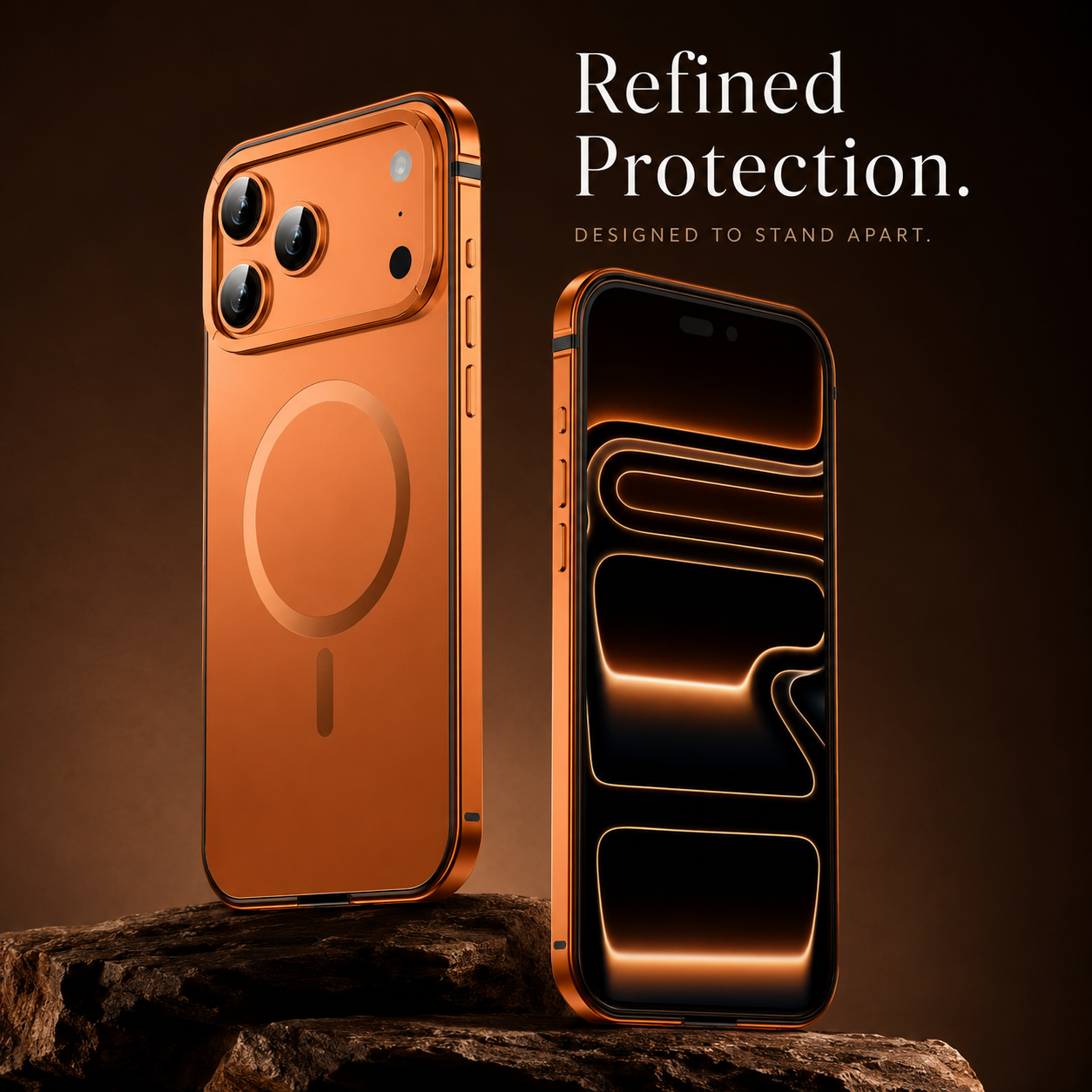 Premium iPhone Case MagSafe Compatible Aluminum Alloy Matte Cover Shockproof Hard Back Magnetic Glass Camera Protection Slim Lightweight Full Coverage