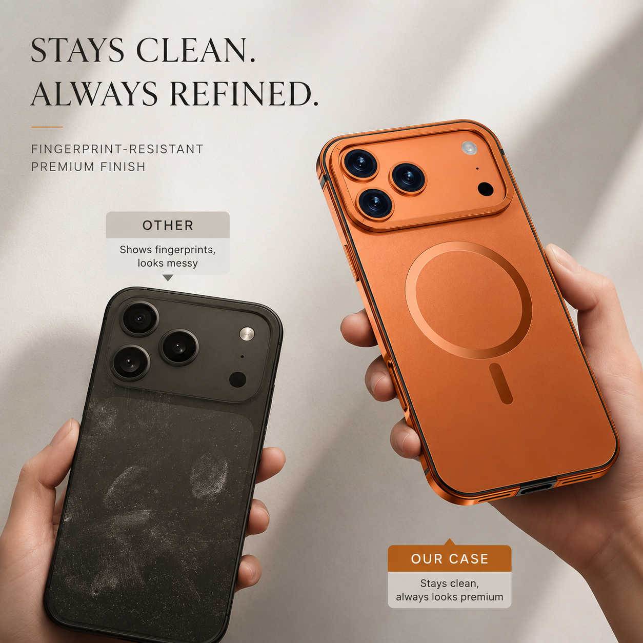 Premium iPhone Case MagSafe Compatible Aluminum Alloy Matte Cover Shockproof Hard Back Magnetic Glass Camera Protection Slim Lightweight Full Coverage