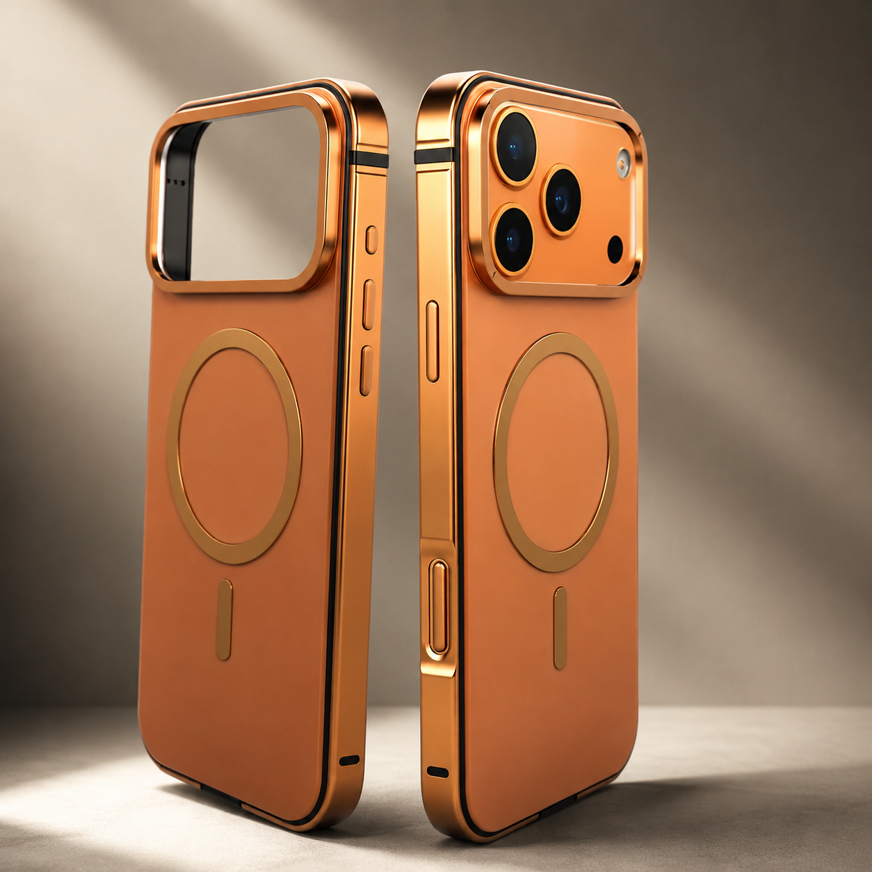 Premium iPhone Case MagSafe Compatible Aluminum Alloy Matte Cover Shockproof Hard Back Magnetic Glass Camera Protection Slim Lightweight Full Coverage