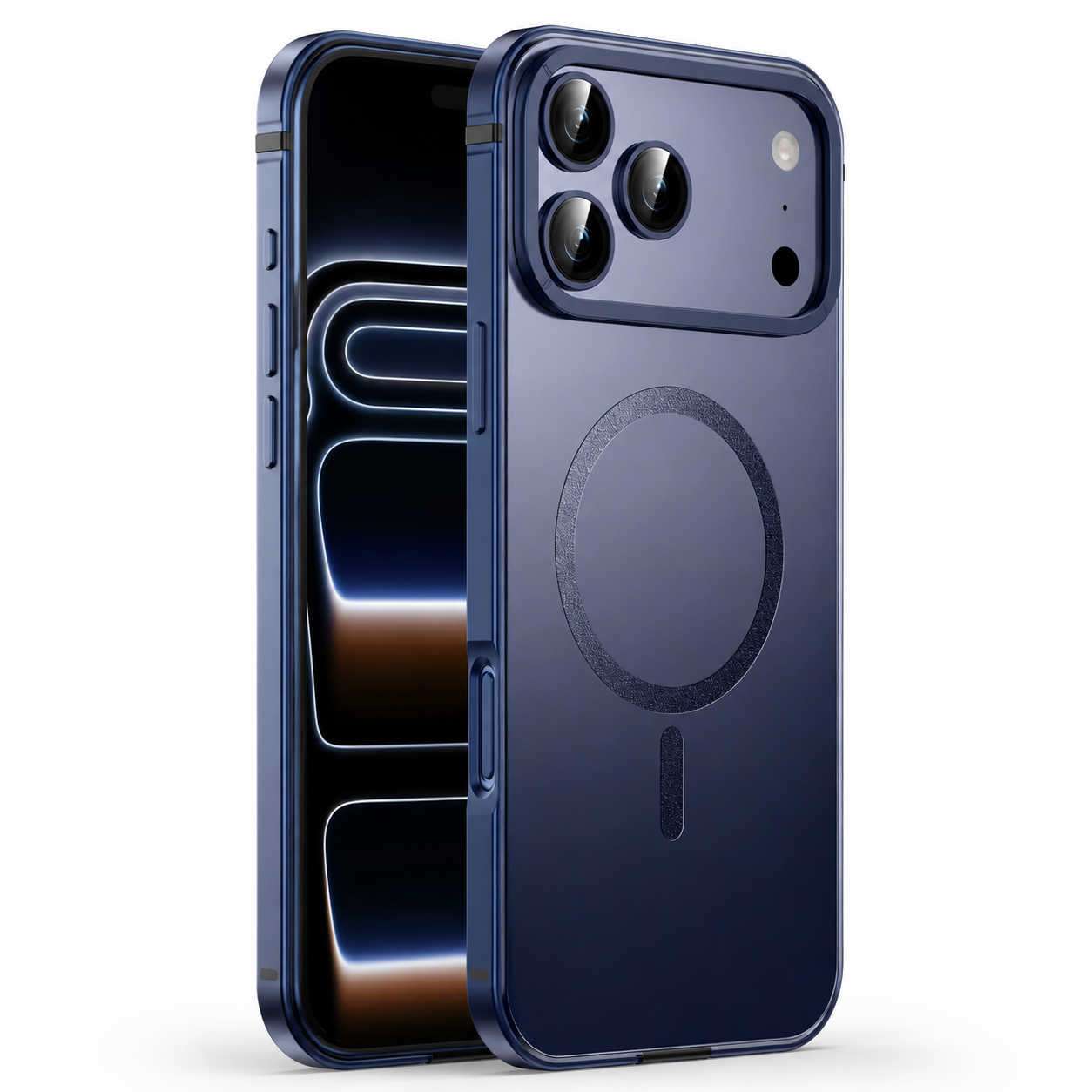 Premium iPhone Case MagSafe Compatible Aluminum Alloy Matte Cover Shockproof Hard Back Magnetic Glass Camera Protection Slim Lightweight Full Coverage