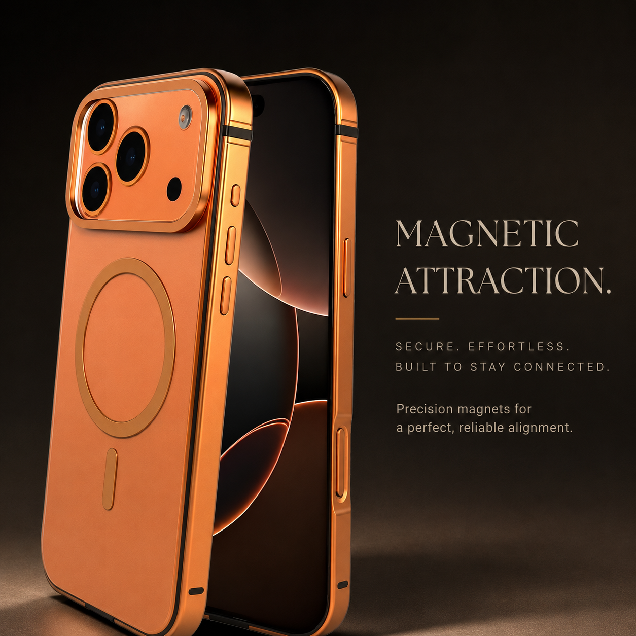 Premium iPhone Case MagSafe Compatible Aluminum Alloy Matte Cover Shockproof Hard Back Magnetic Glass Camera Protection Slim Lightweight Full Coverage