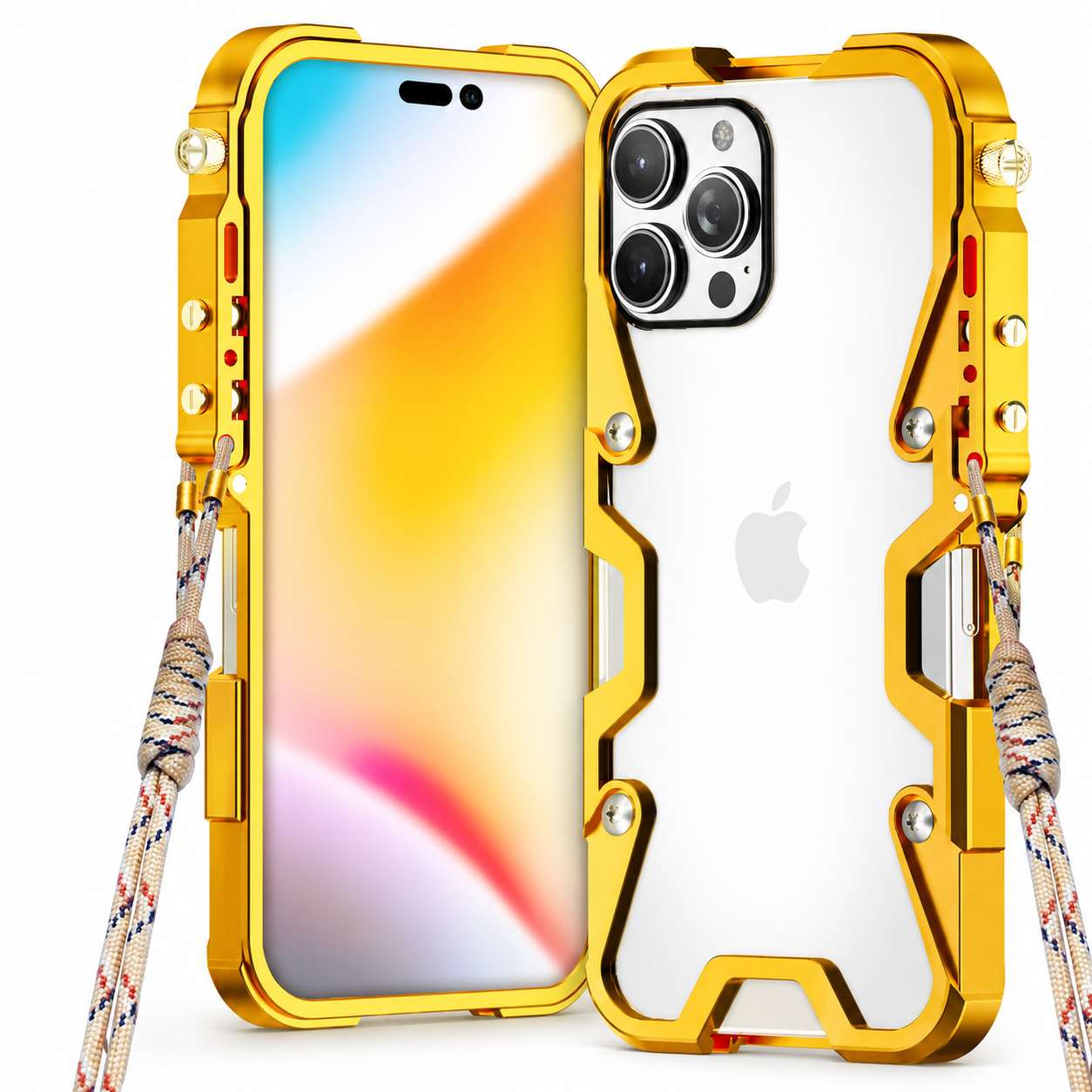 Premium iPhone Case MagSafe Compatible Aluminum Armor Bumper Rugged Protective Cover Shockproof Metal Frame Heavy Duty Slim Industrial Design