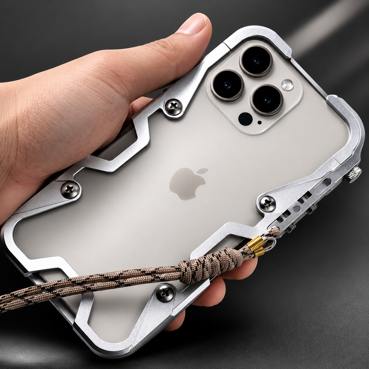Premium iPhone Case MagSafe Compatible Aluminum Armor Bumper Rugged Protective Cover Shockproof Metal Frame Heavy Duty Slim Industrial Design