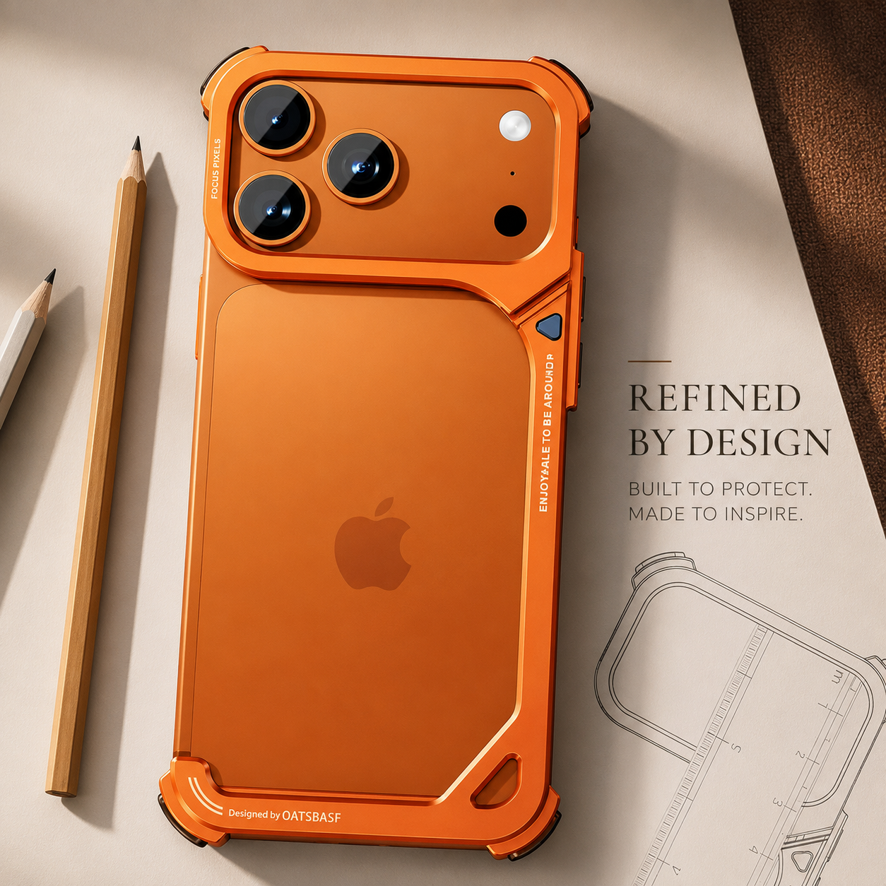 Premium iPhone Case MagSafe Compatible Aluminum Frame Bumper Protective Cover Metal Camera Lens Protection Shockproof Lightweight Non Slip Open Back Design