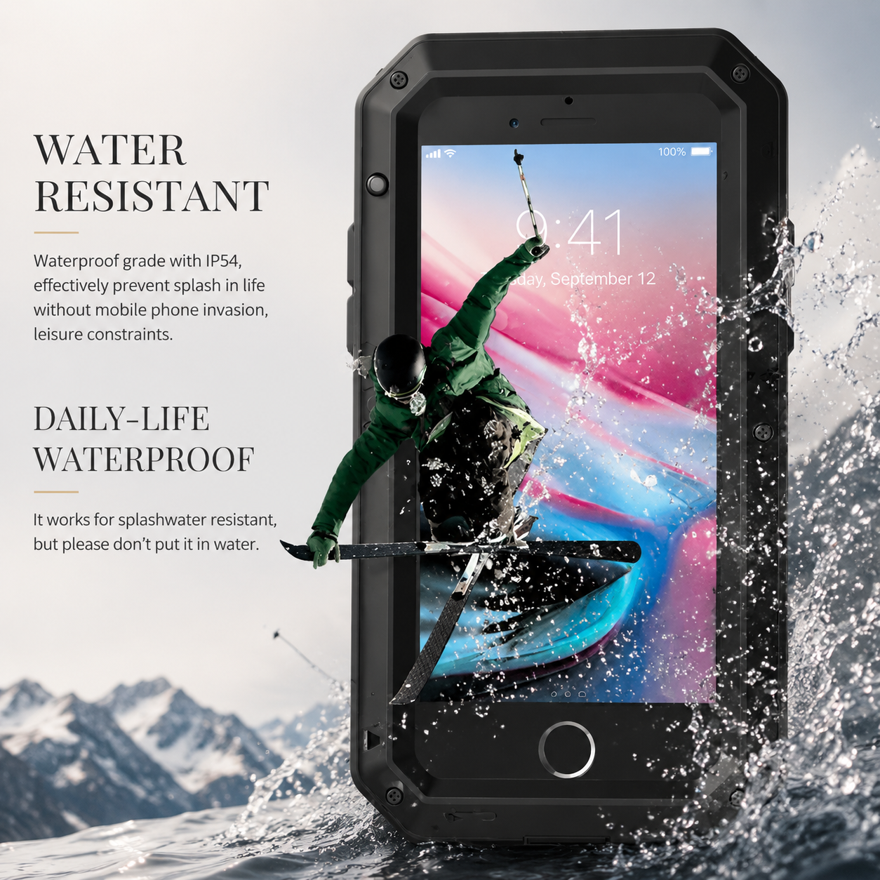 Premium iPhone Case MagSafe Compatible Aluminum Full Body Cover Waterproof Metal Frame Tempered Glass Shockproof Protective Camera Lens Guard Design