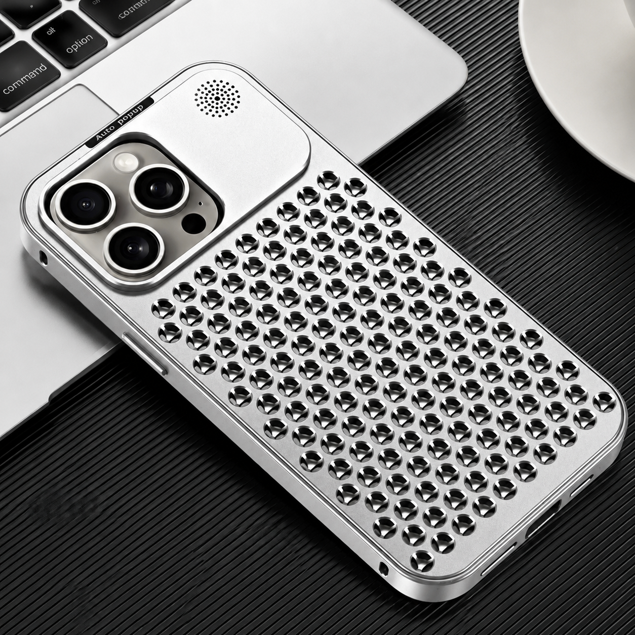 Premium iPhone Case MagSafe Compatible Aluminum Metal Frame Heat Dissipation Magnetic Cover Shockproof Protective Camera Lens Guard Slim Full Coverage