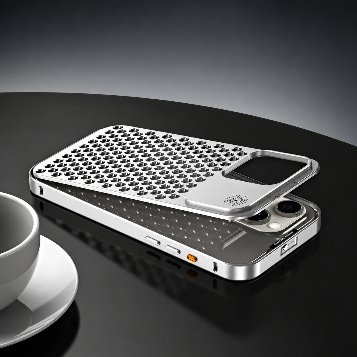 Premium iPhone Case MagSafe Compatible Aluminum Metal Frame Heat Dissipation Magnetic Cover Shockproof Protective Camera Lens Guard Slim Full Coverage