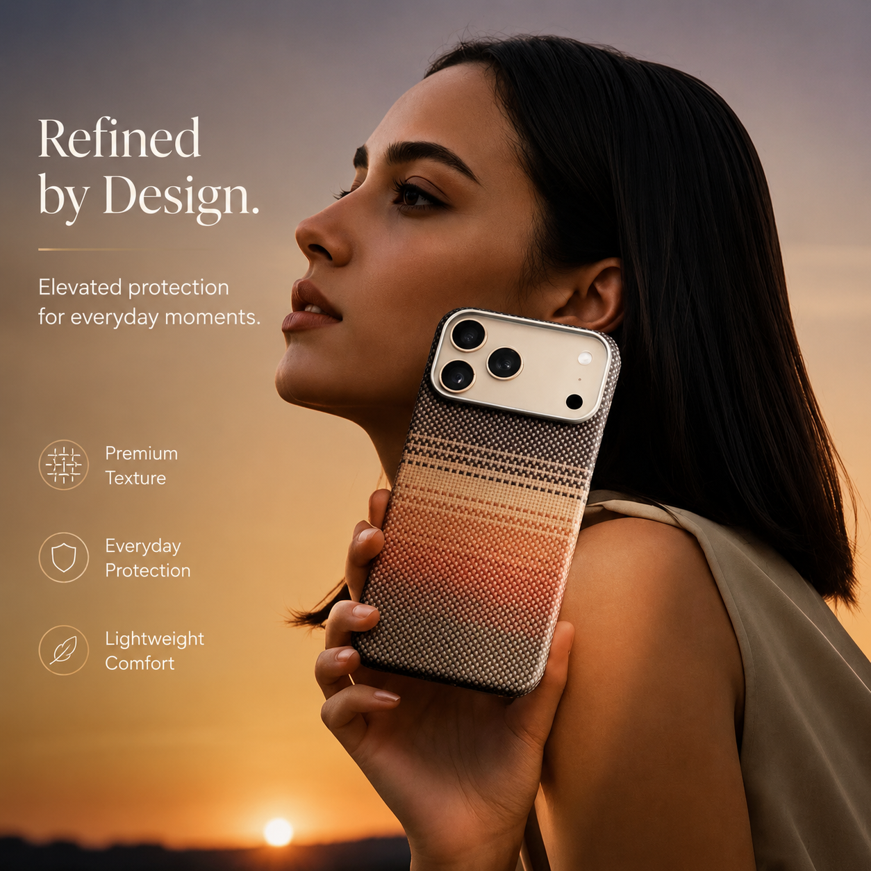Premium iPhone Case MagSafe Compatible Aramid Carbon Fiber Cover Ultra Thin Raised Lens Screen Guard Anti Scratch Matte Non Slip Full Protection Design