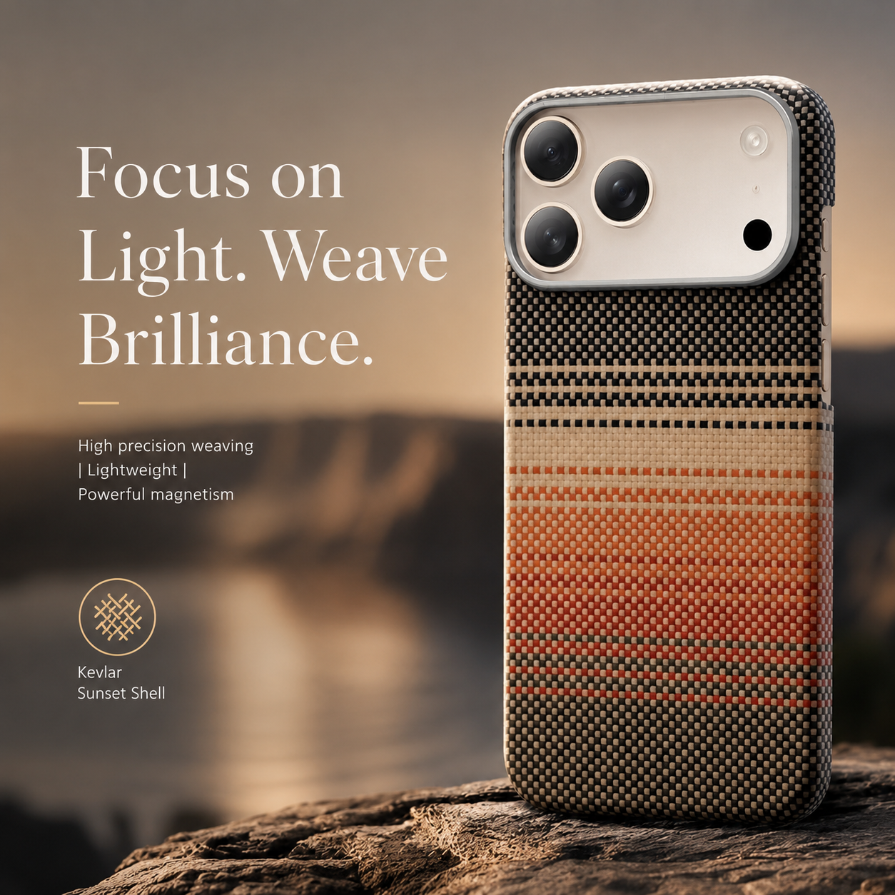 Premium iPhone Case MagSafe Compatible Aramid Carbon Fiber Cover Ultra Thin Raised Lens Screen Guard Anti Scratch Matte Non Slip Full Protection Design