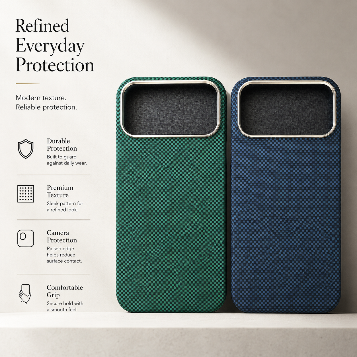 Premium iPhone Case MagSafe Compatible Aramid Carbon Fiber Cover Ultra Thin Shock Resistant Slim Lightweight Matte Camera Protection Full Coverage