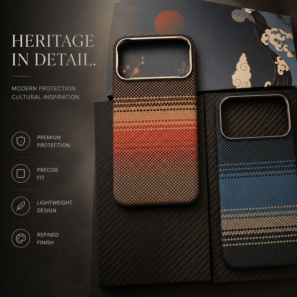 Premium iPhone Case MagSafe Compatible Aramid Carbon Fiber Cover Ultra Thin Shock Resistant Slim Lightweight Matte Camera Protection Full Coverage