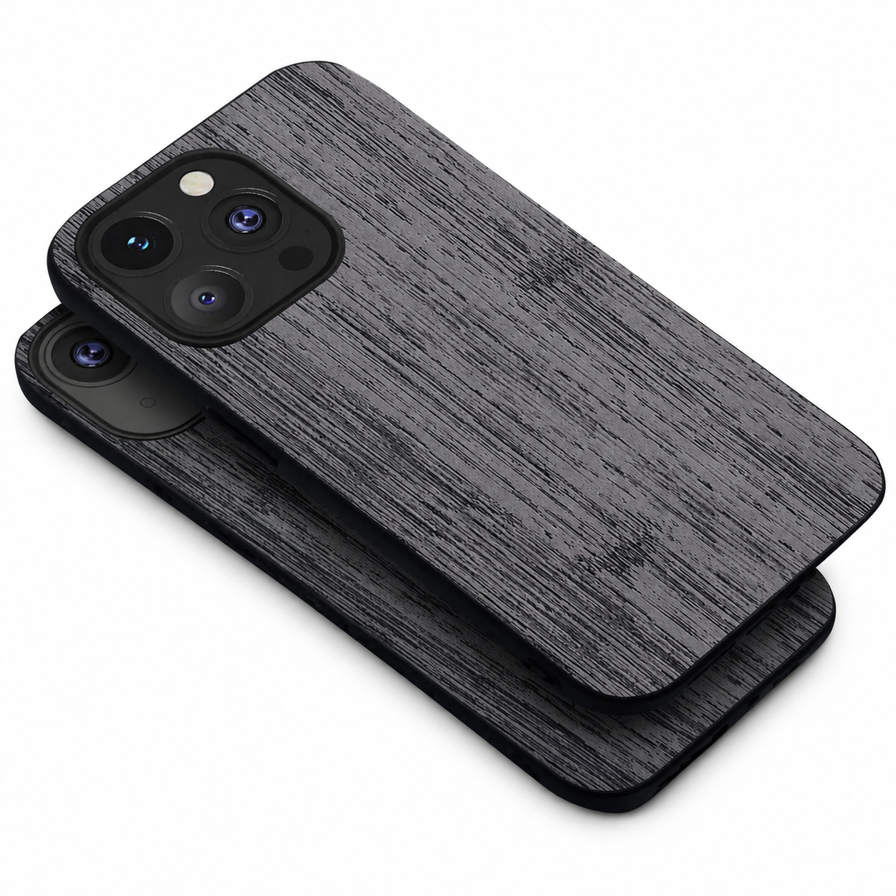 Premium iPhone Case MagSafe Compatible Bamboo Wood Leather Texture Cover Slim Shockproof Protective Camera Lens Protection Natural Finish Design