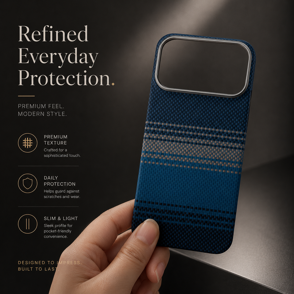 Premium iPhone Case MagSafe Compatible Carbon Fiber Aramid Protective Cover Camera Lens Protection Ultra Thin Shockproof Anti Fingerprint Waterproof Full Coverage