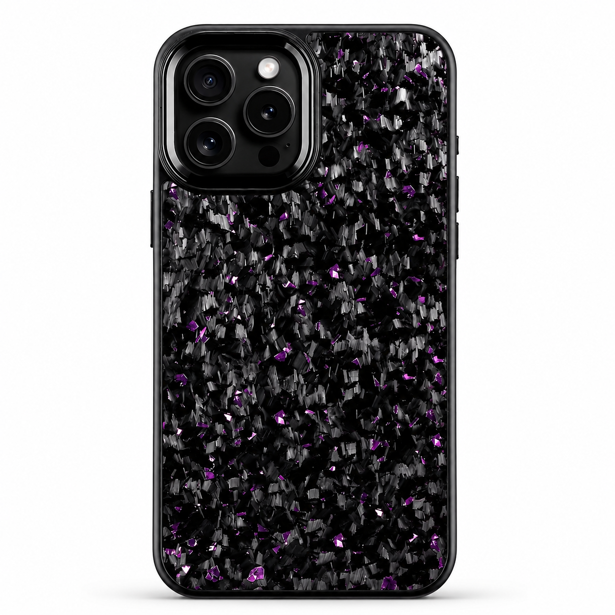 Premium iPhone Case MagSafe Compatible Carbon Fiber Cover Dual Layer Shockproof Metal Lens Guard Anti Scratch Lightweight Full Coverage Design