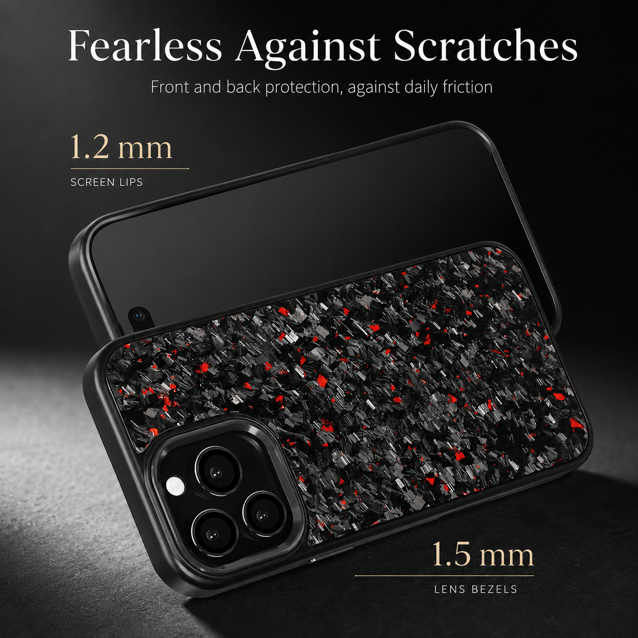 Premium iPhone Case MagSafe Compatible Carbon Fiber Cover Dual Layer Shockproof Metal Lens Guard Anti Scratch Lightweight Full Coverage Design