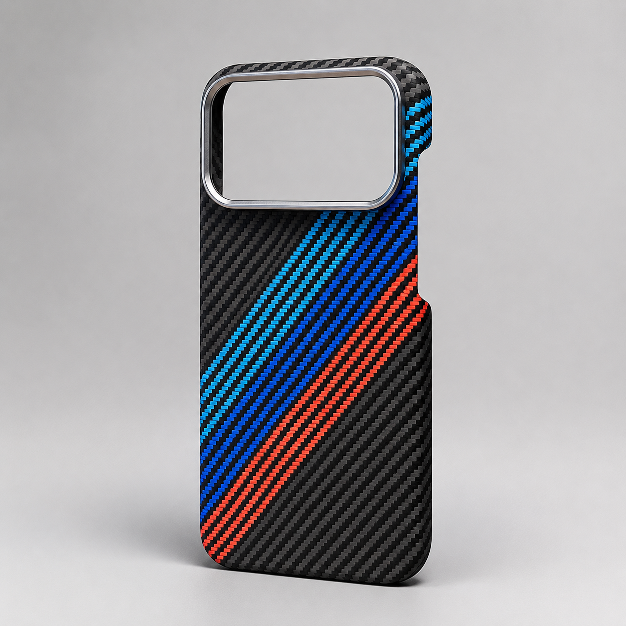 Premium iPhone Case MagSafe Compatible Carbon Fiber Cover Magnetic PC TPU Hybrid Shockproof Half Wrapped Slim Non Slip Protective Design