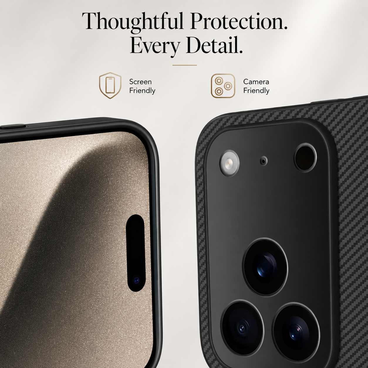 Premium iPhone Case MagSafe Compatible Carbon Fiber Magnetic Cover Ultra Thin Shockproof Camera Protection Slim Lightweight Anti Scratch Design