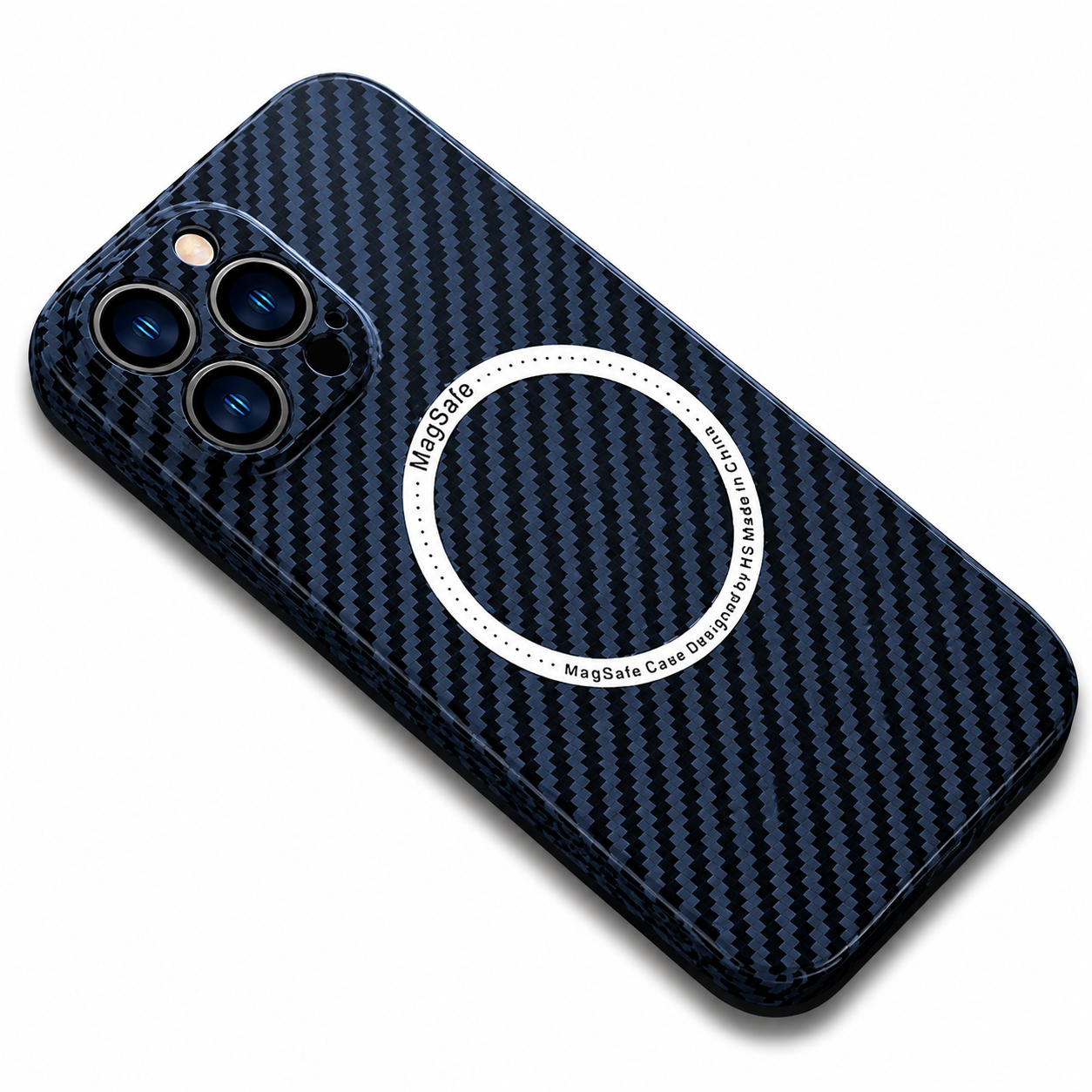 Premium iPhone Case MagSafe Compatible Carbon Fiber Magnetic Slim Cover Shockproof Lightweight Camera Lens Protection Protective Minimal Design