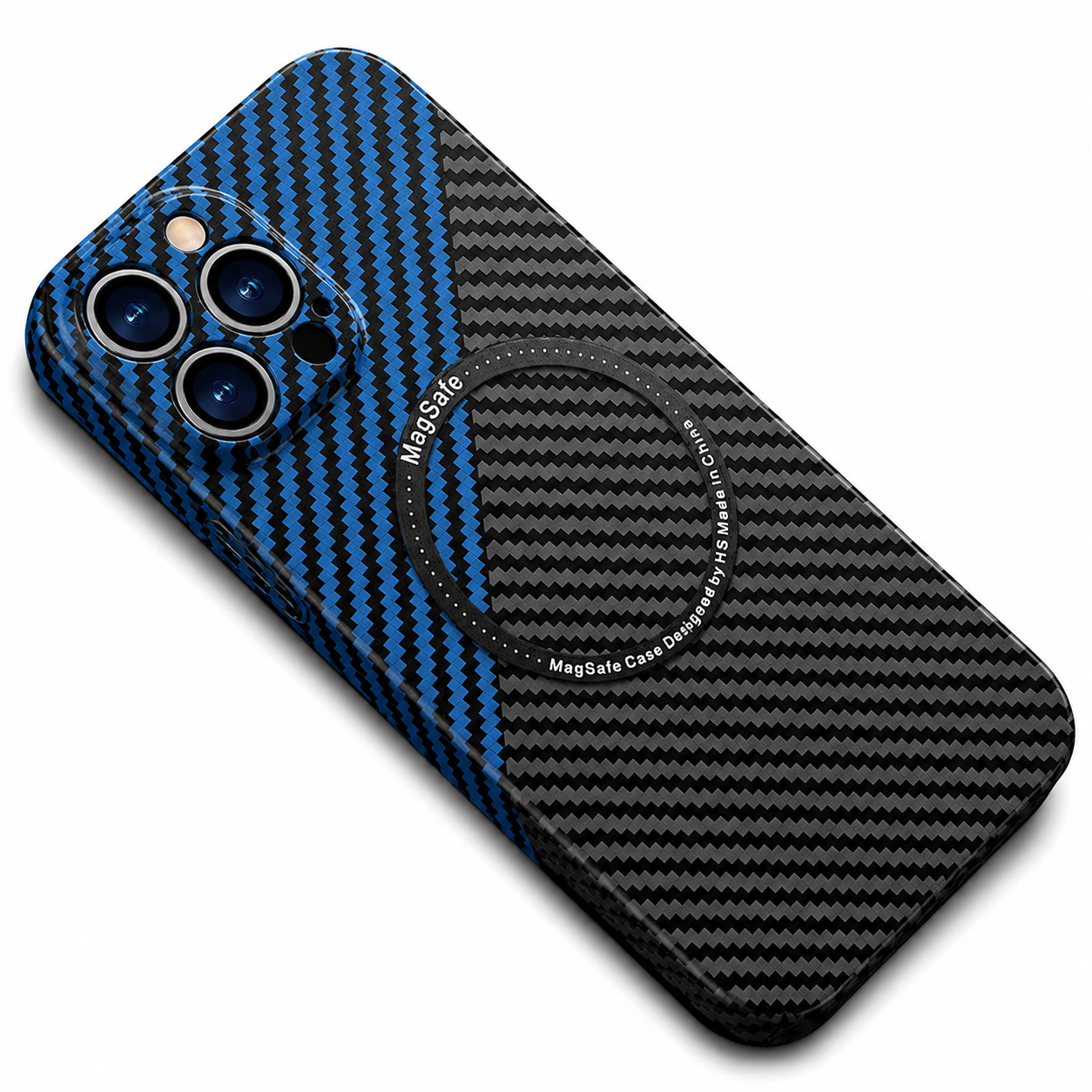 Premium iPhone Case MagSafe Compatible Carbon Fiber Magnetic Slim Cover Shockproof Lightweight Camera Lens Protection Protective Minimal Design