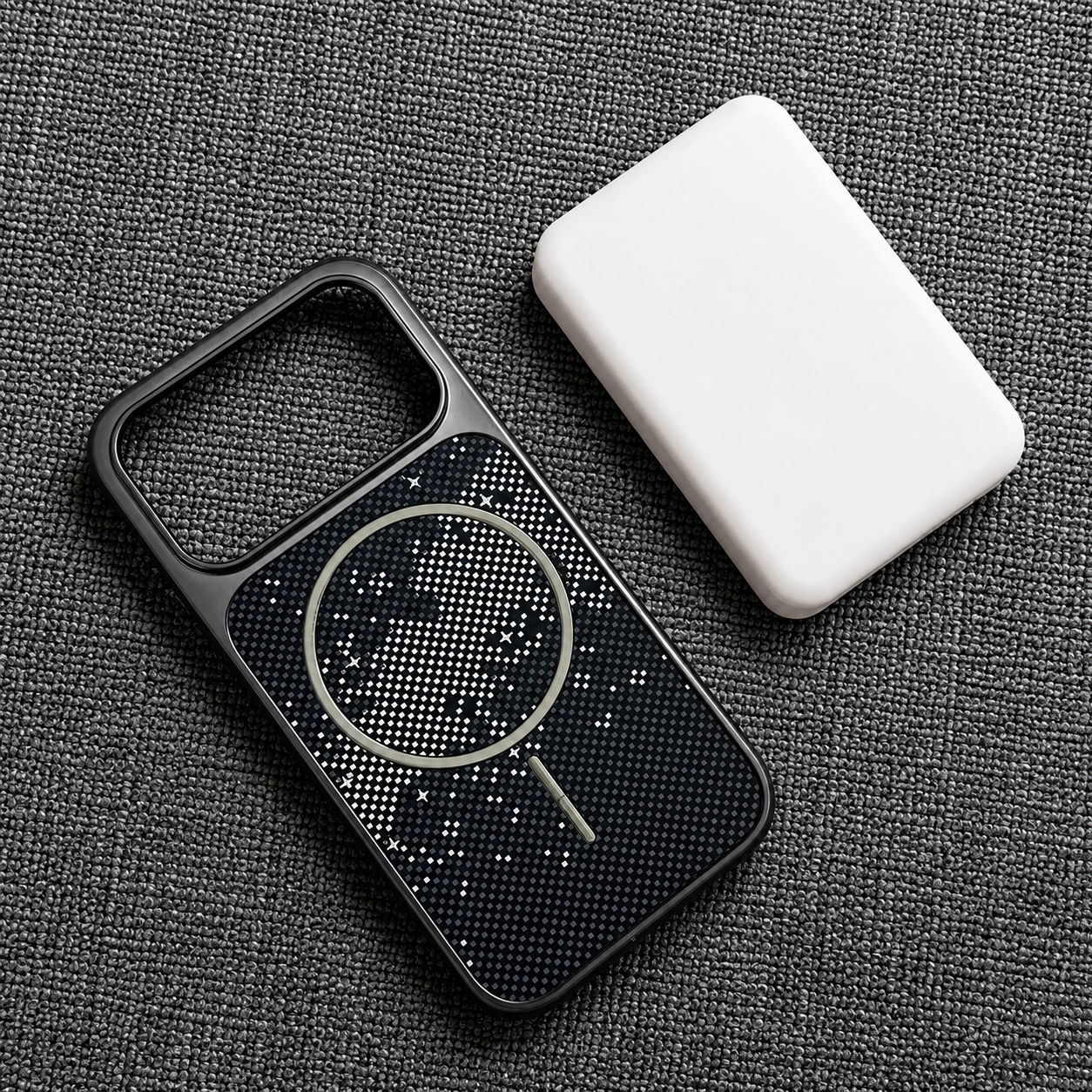 Premium iPhone Case MagSafe Compatible Carbon Fiber Protective Cover Magnetic Wireless Charging Camera Lens Protection Electroplated Shockproof Anti Scratch Slim