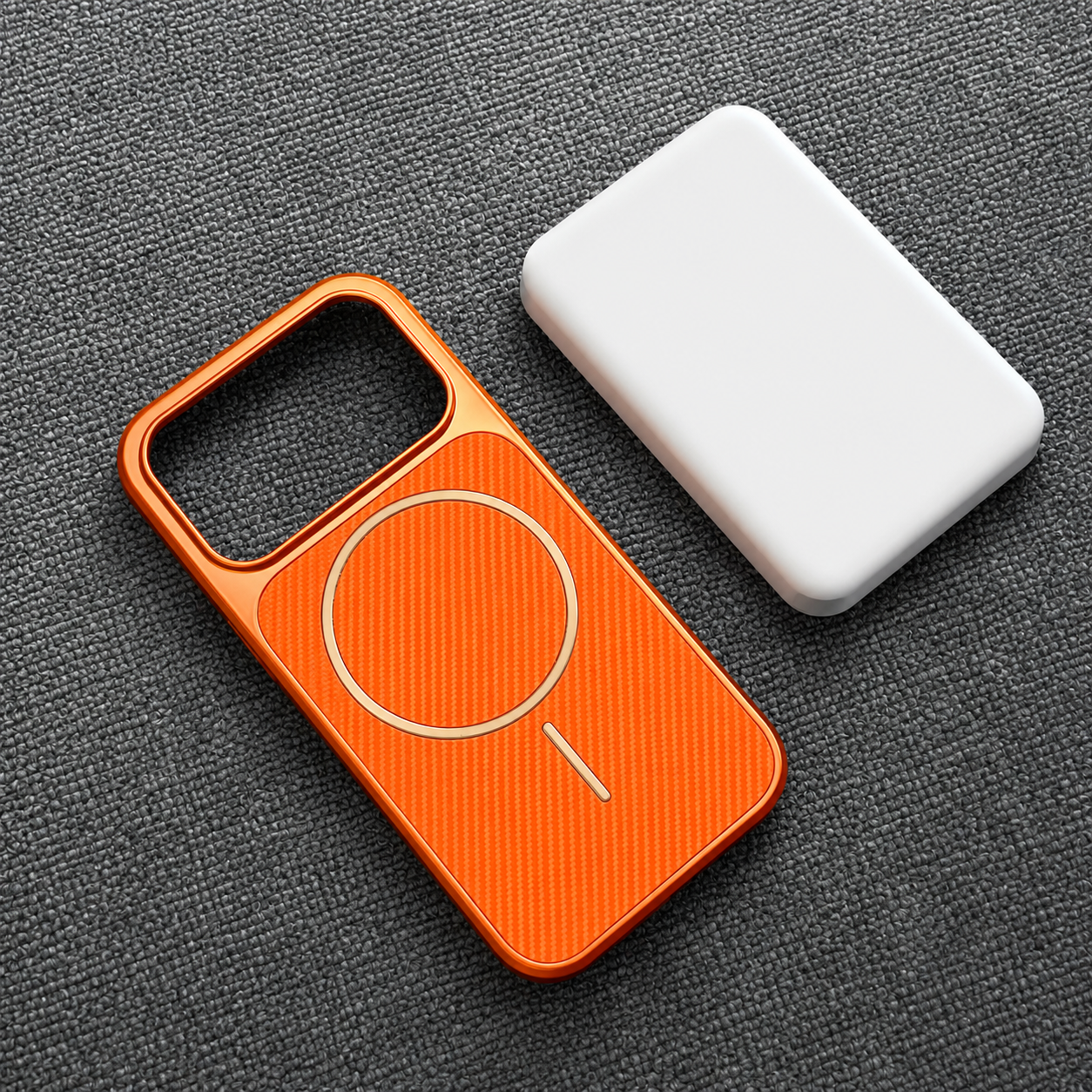 Premium iPhone Case MagSafe Compatible Carbon Fiber Protective Cover Magnetic Wireless Charging Camera Lens Protection Electroplated Shockproof Anti Scratch Slim