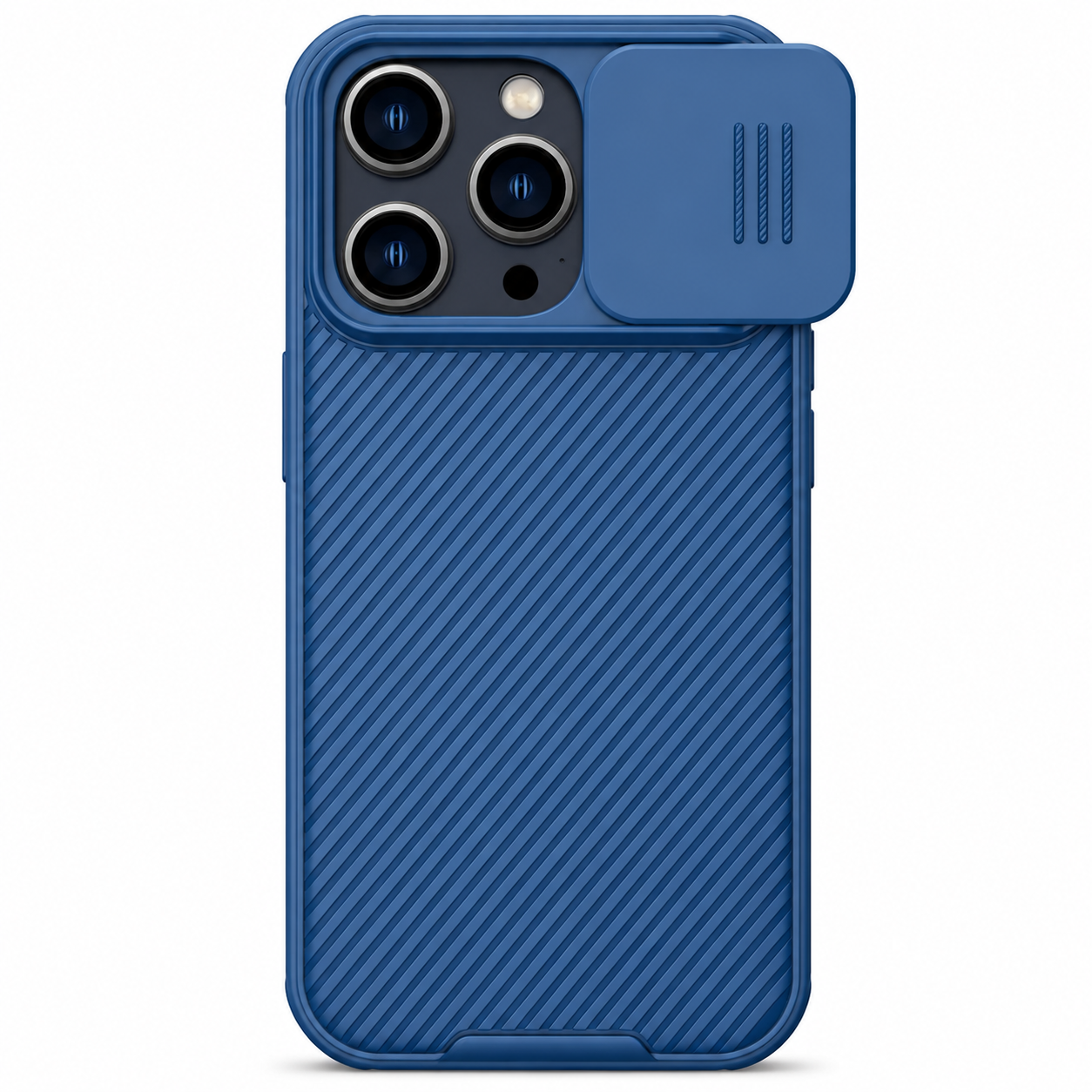 Premium iPhone Case MagSafe Compatible Carbon Fiber Texture Sliding Camera Cover Magnetic Cover Shockproof Protective Lens Guard Slim Design