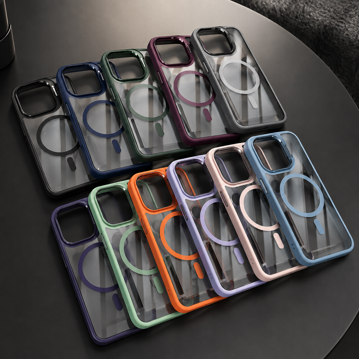 Premium iPhone Case MagSafe Compatible Clear Hybrid Cover Transparent HD Back Magnetic Shockproof Protective Camera Lens Guard Slim Full Coverage Design
