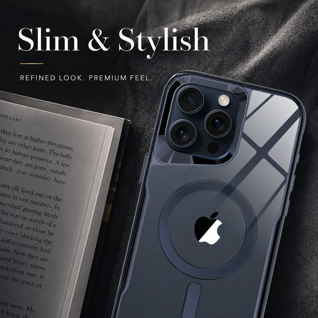 Premium iPhone Case MagSafe Compatible Clear Hybrid Cover Transparent HD Back Magnetic Shockproof Protective Camera Lens Guard Slim Full Coverage Design