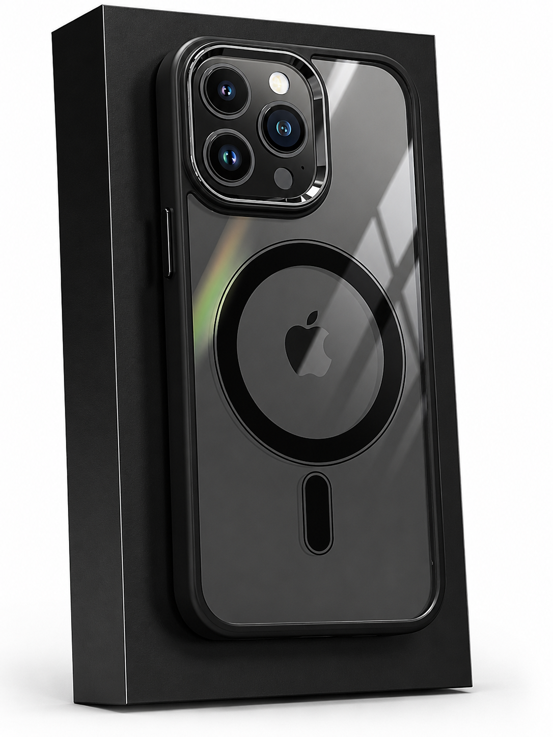Premium iPhone Case MagSafe Compatible Clear Hybrid Cover Transparent HD Back Magnetic Shockproof Protective Camera Lens Guard Slim Full Coverage Design
