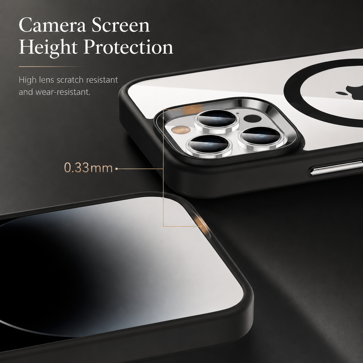 Premium iPhone Case MagSafe Compatible Clear Hybrid Cover Transparent HD Back Magnetic Shockproof Protective Camera Lens Guard Slim Full Coverage Design