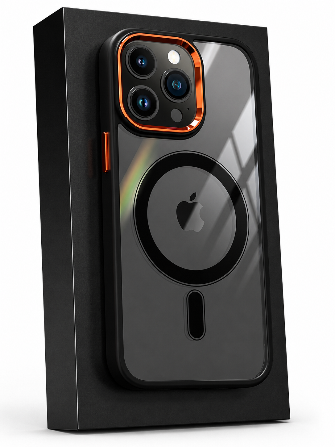 Premium iPhone Case MagSafe Compatible Clear Hybrid Cover Transparent HD Back Magnetic Shockproof Protective Camera Lens Guard Slim Full Coverage Design