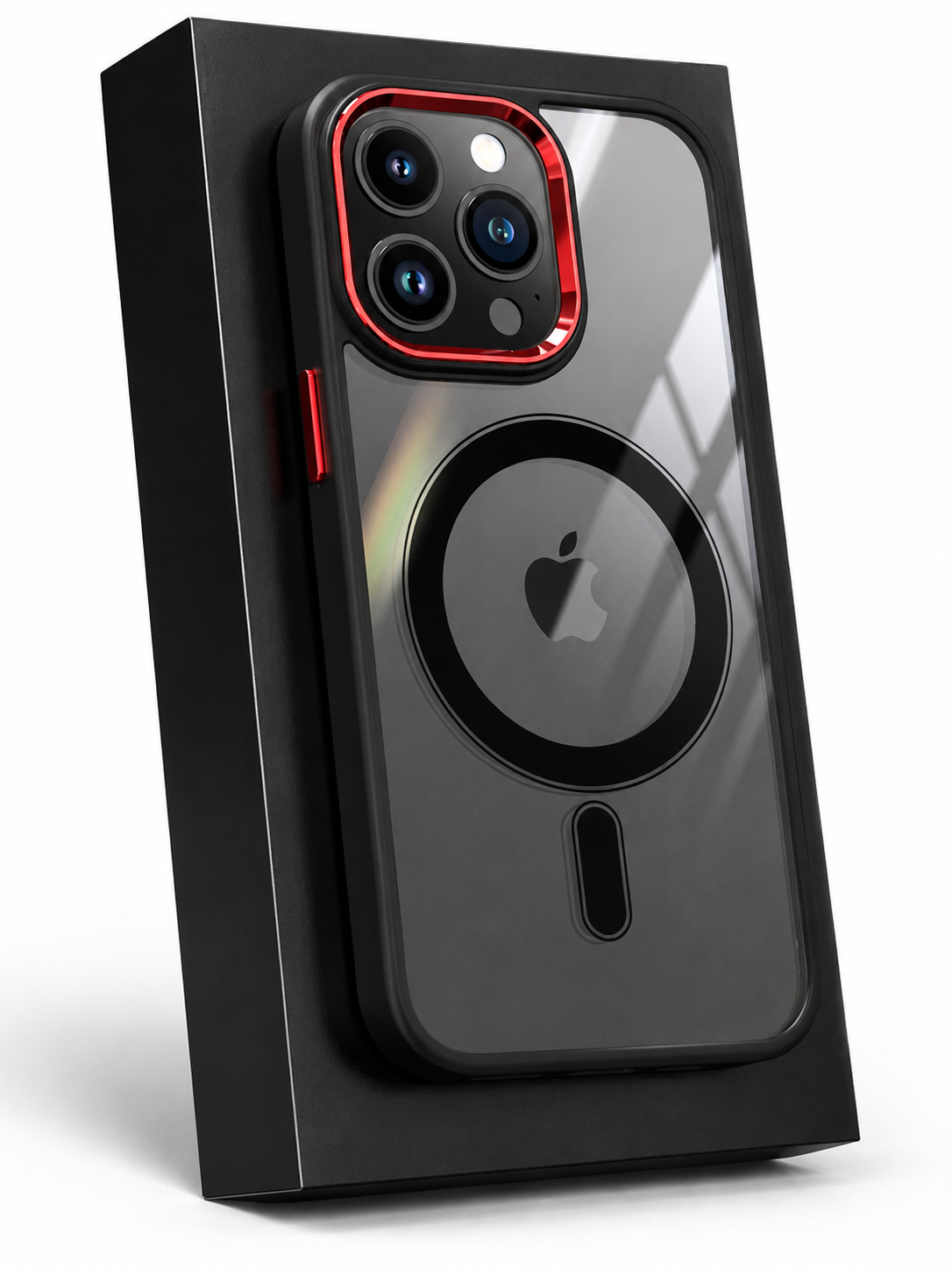 Premium iPhone Case MagSafe Compatible Clear Hybrid Cover Transparent HD Back Magnetic Shockproof Protective Camera Lens Guard Slim Full Coverage Design