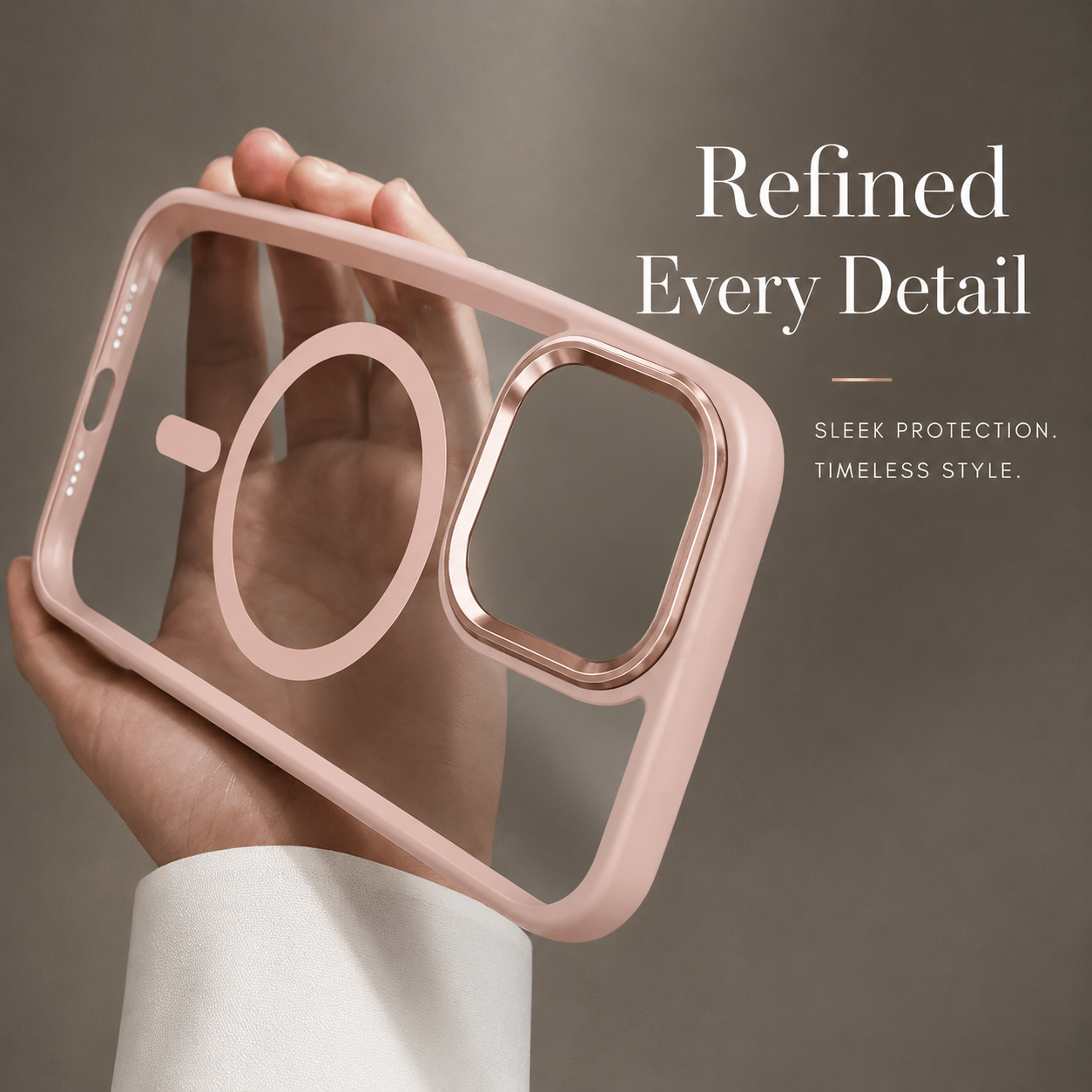 Premium iPhone Case MagSafe Compatible Clear Hybrid Cover Transparent HD Back Magnetic Shockproof Protective Camera Lens Guard Slim Full Coverage Design
