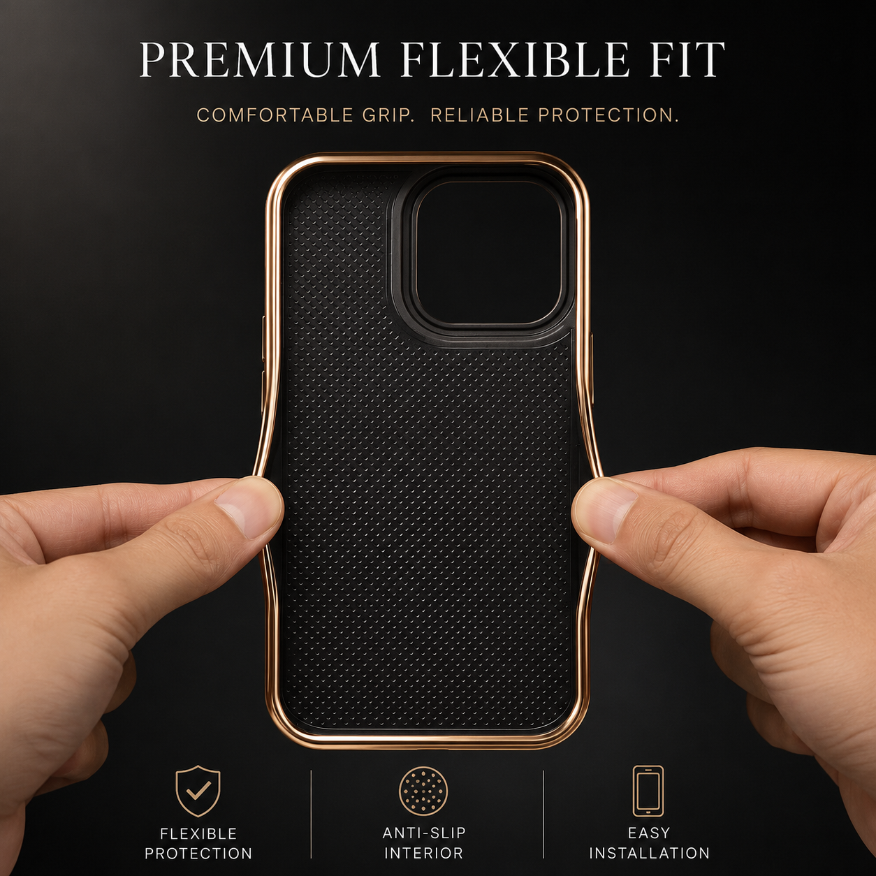 Premium iPhone Case MagSafe Compatible Cowhide Leather Cover Electroplated Edge Camera Protection Shockproof Anti Scratch Non Slip Slim Lightweight Design