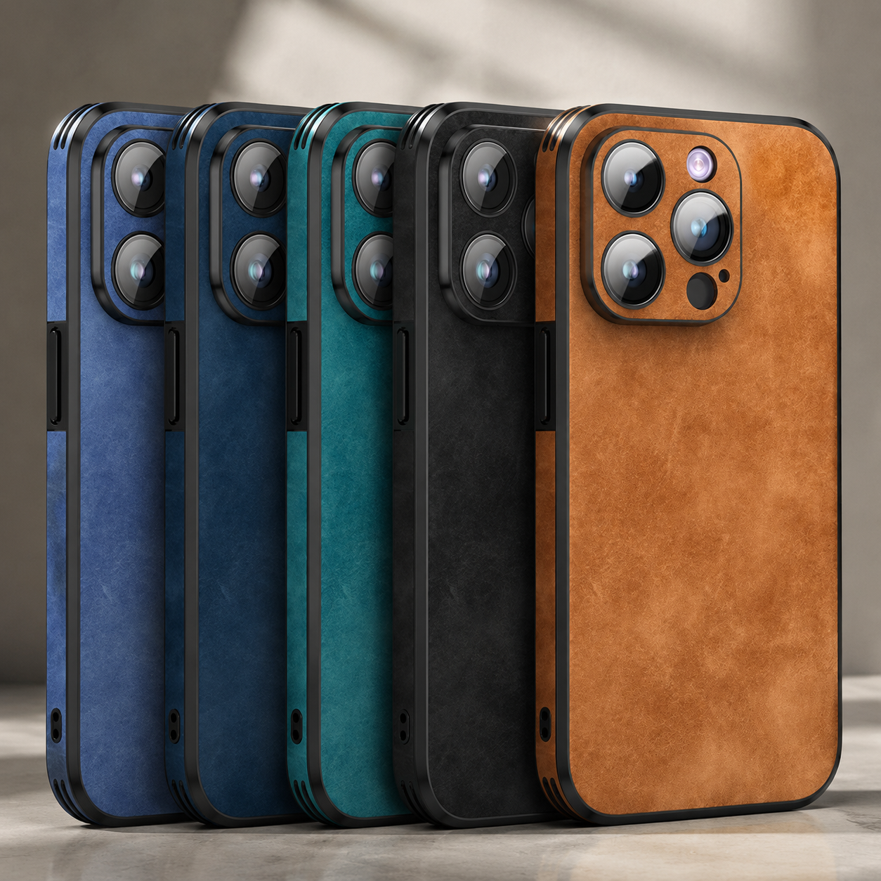 Premium iPhone Case MagSafe Compatible Genuine Leather Cover Magnetic Protective Camera Lens Guard Shock Absorbing Slim Full Coverage Design