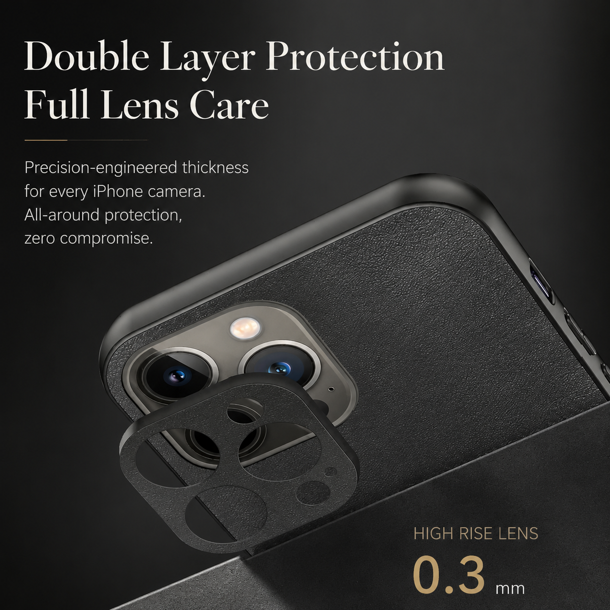 Premium iPhone Case MagSafe Compatible Genuine Leather Cover Magnetic Shock Absorbing Protective Camera Lens Guard Slim Full Coverage Design